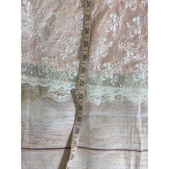 Vintage 80's Jessica McClintock Blush Pink Lace Short Sleeve Youth Dress - 8 - Picture 6 of 13